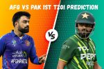 AFG vs PAK 1st T20I Prediction