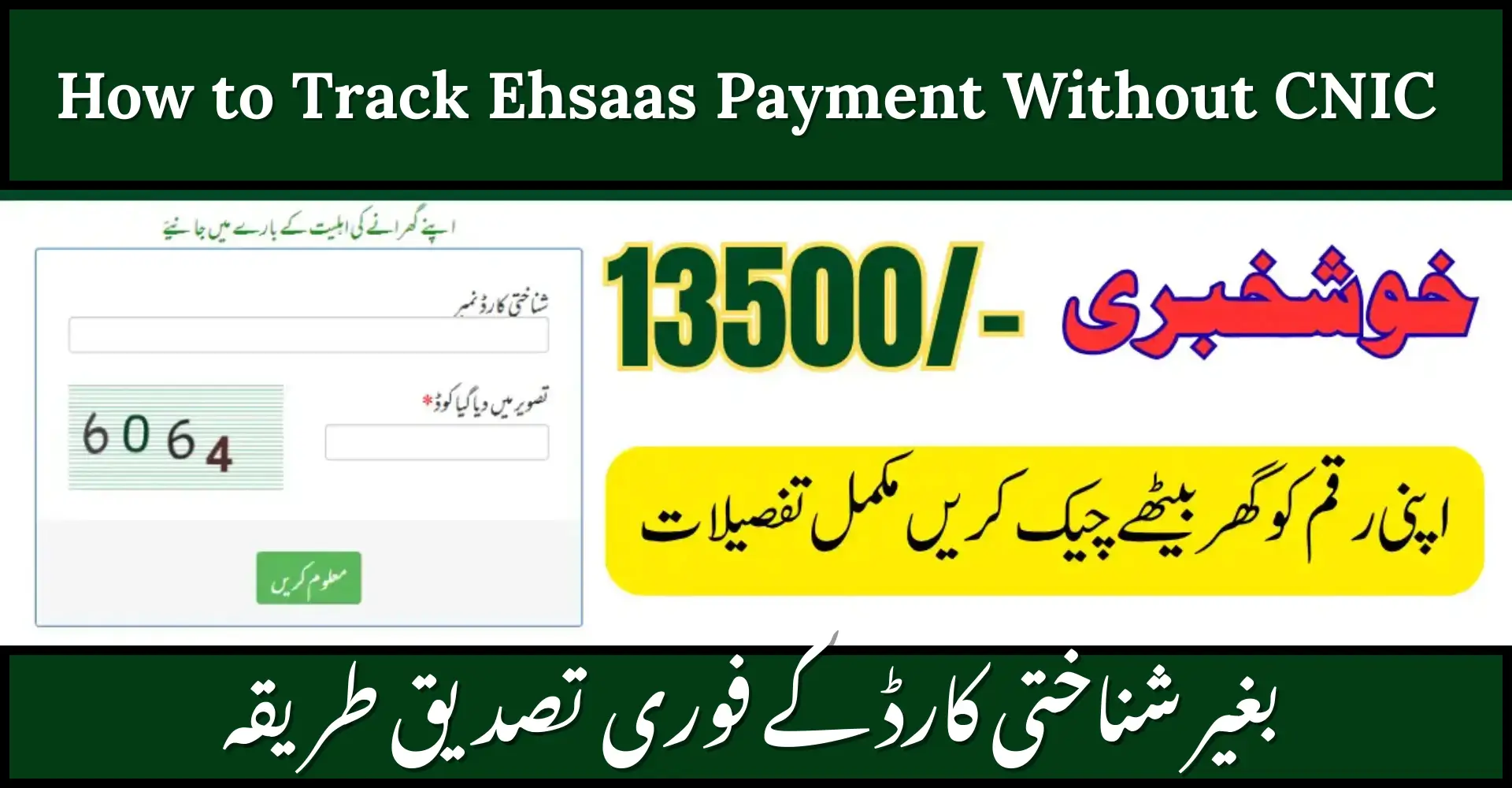 How to Track Ehsaas Payment Without CNIC (Instant 2025 Method)
